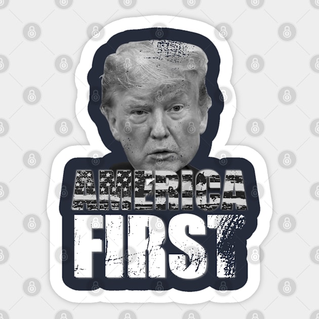 America First Trump Sticker by isolasikresek